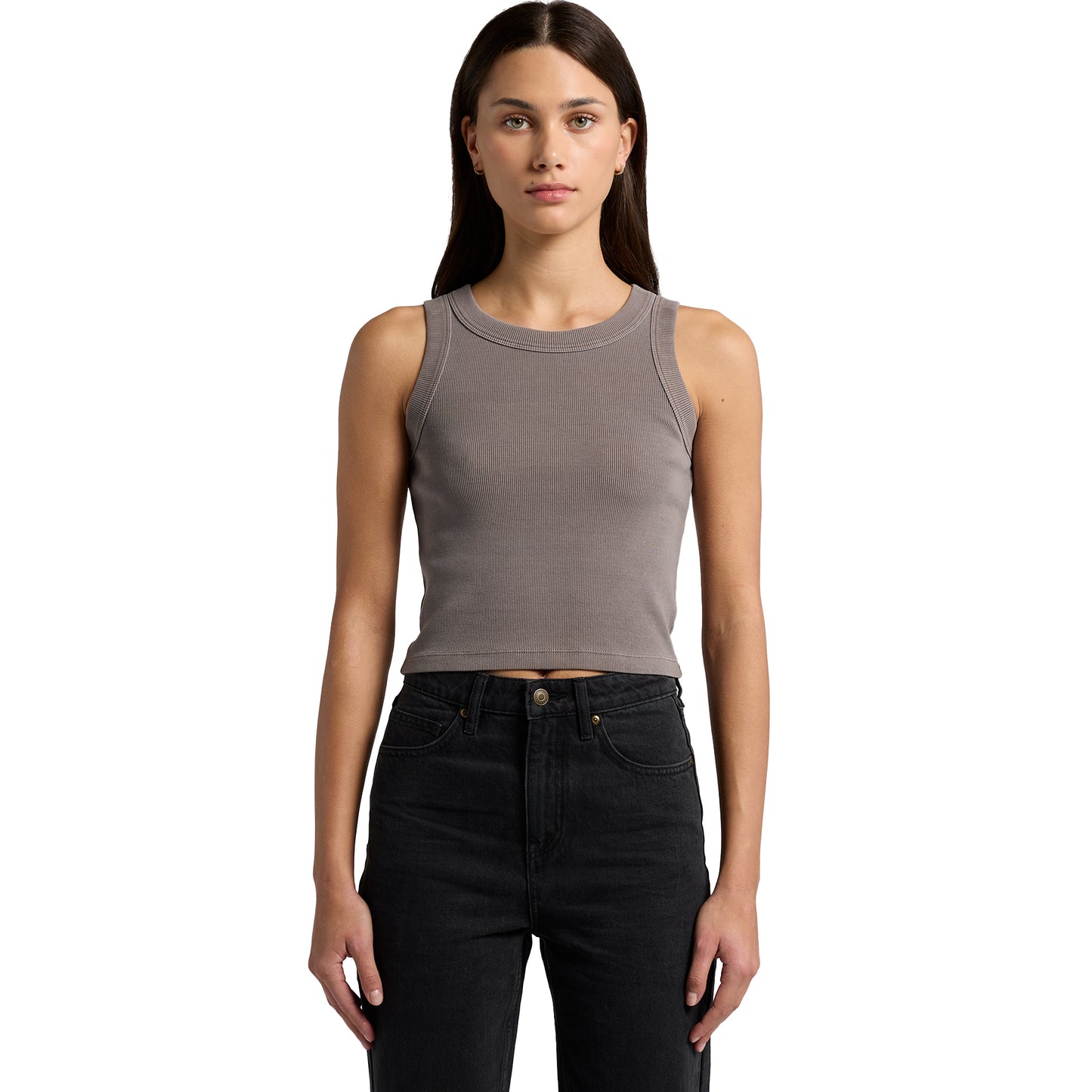 AS Colour Wo's Faded Organic Rib Crop Tank