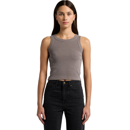 AS Colour Wo's Faded Organic Rib Crop Tank