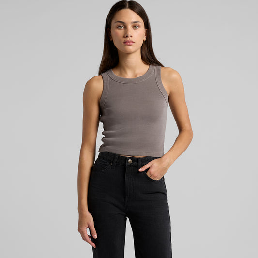 AS Colour Wo's Faded Organic Rib Crop Tank