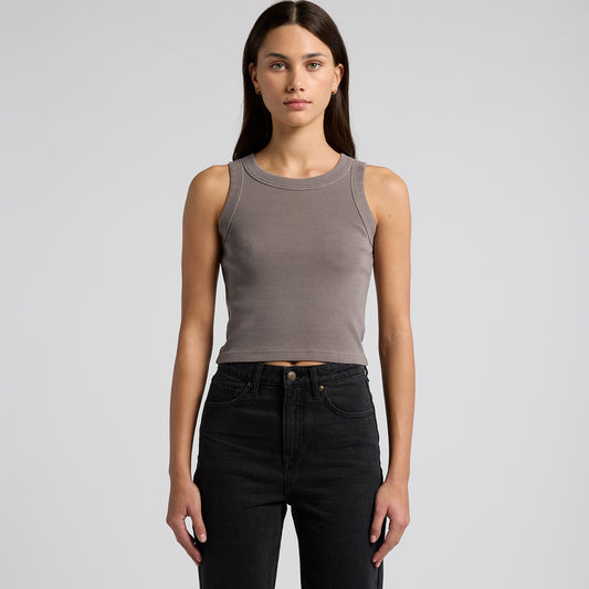 AS Colour Wo's Faded Organic Rib Crop Tank