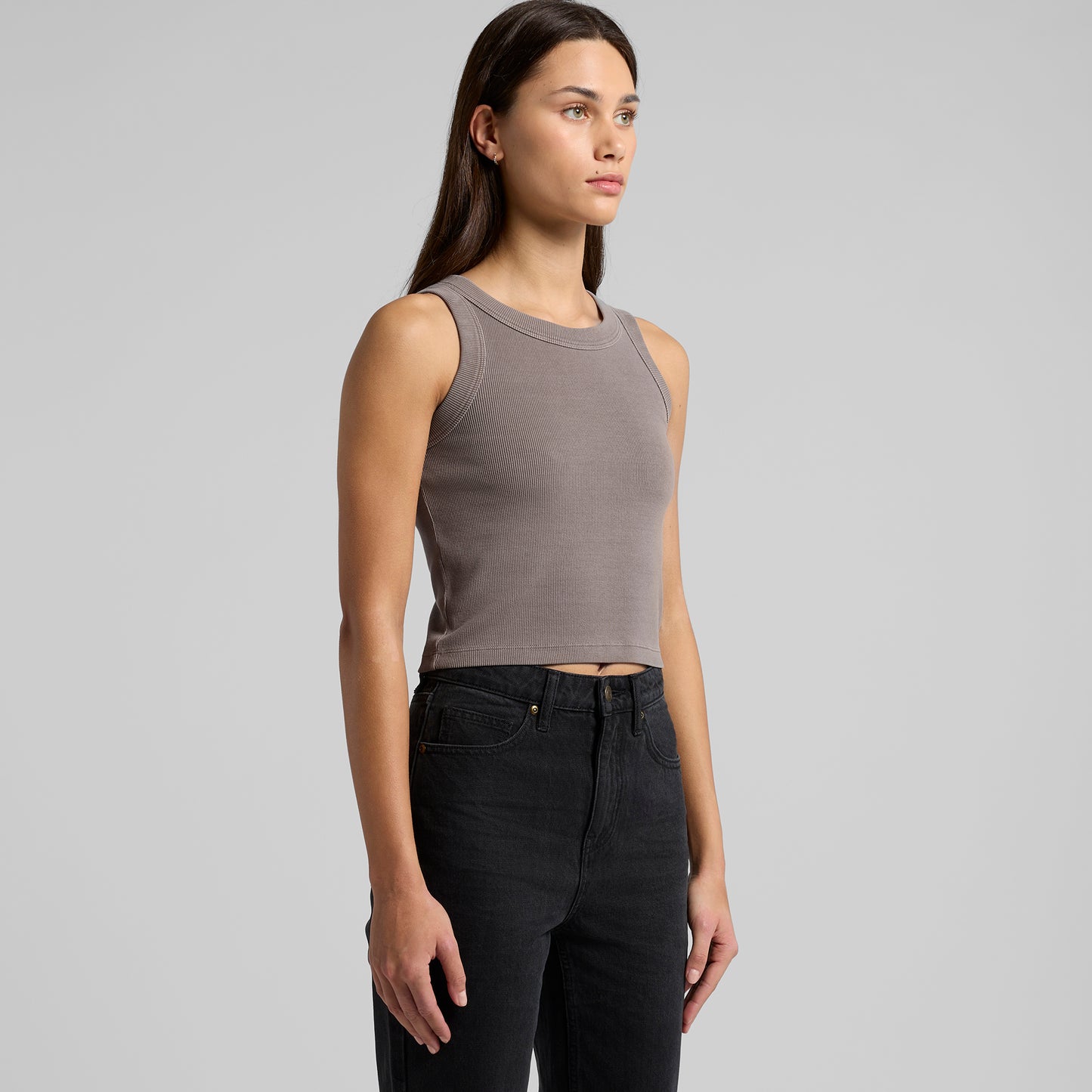 AS Colour Wo's Faded Organic Rib Crop Tank