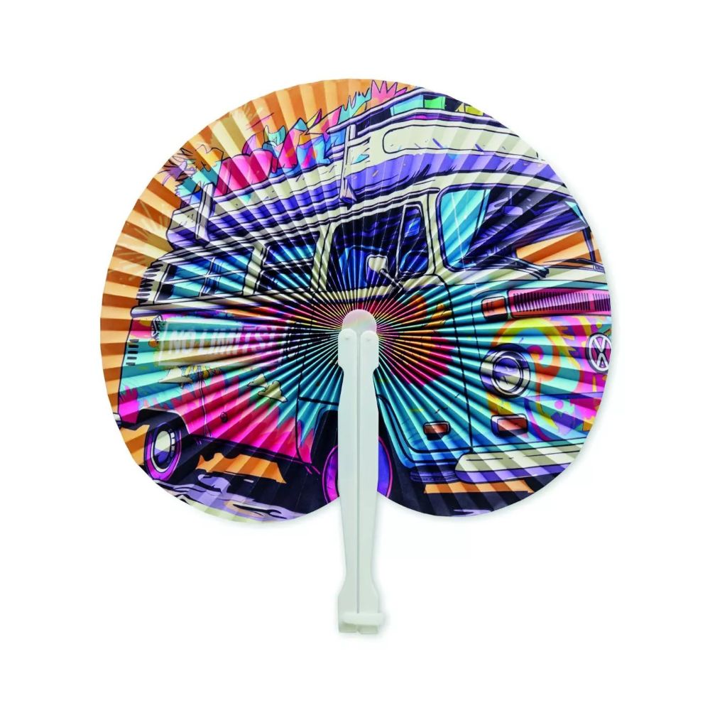 Round Paper Hand Fans