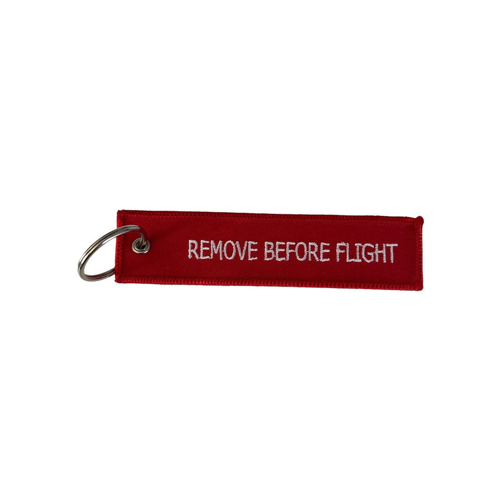 Logo Branded Remove Before Flight Key Chain