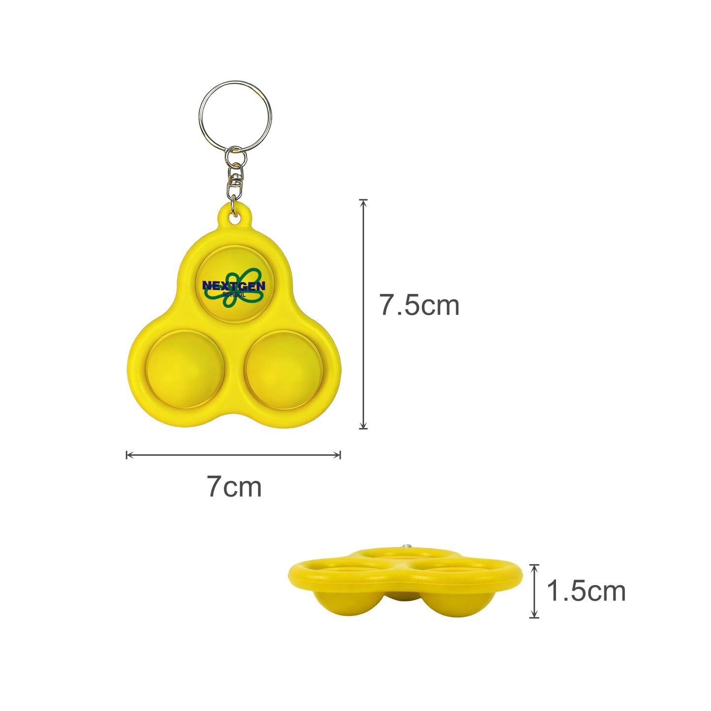 Pop 3 Bubbles Keychain