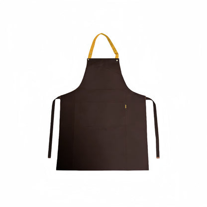 Poly-Cotton Canvas Full Bib Apron With Colour Neck Strap