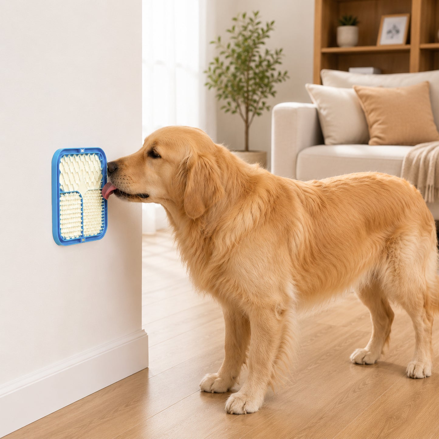 3-Section Dog Enrichment Lick Mat - 15.5 x 15.5 cm