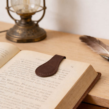 PU Leather Magnetic Bookmark