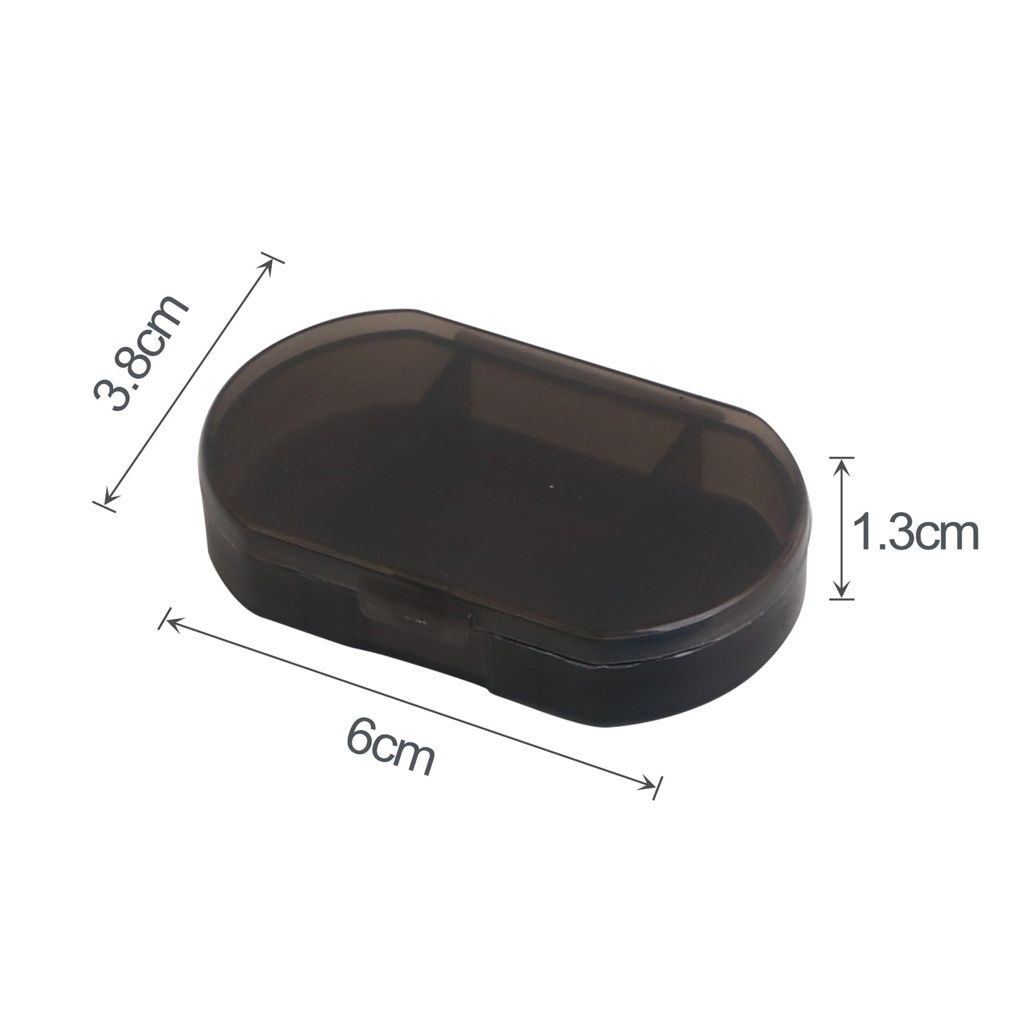 3 Compartments Pill Box