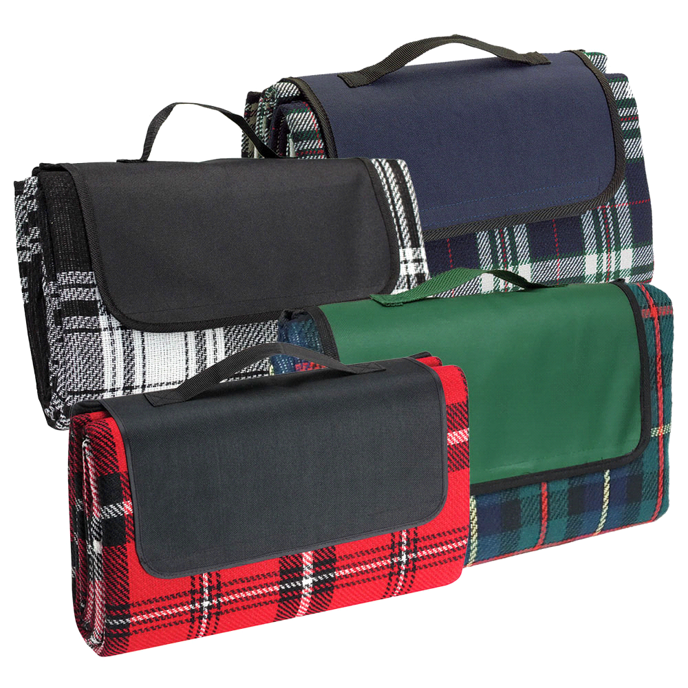 Acrylic Picnic Rug with PVC Backing | Branded Outdoor Picnic Blanket ...