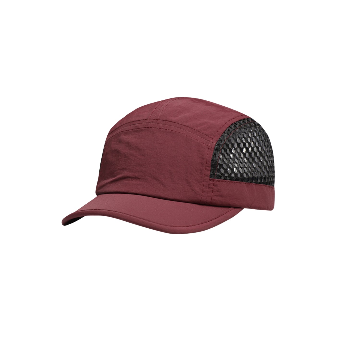 5 Panel Short Brimmed Mesh Running Cap
