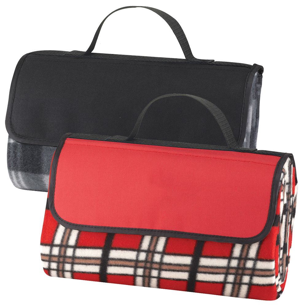 Folding Picnic Rug with PVC Backing | Branded Outdoor Picnic Blanket ...