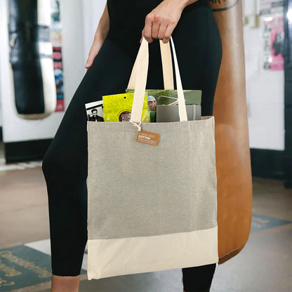 Split Recycled Cotton Twill Convention Tote