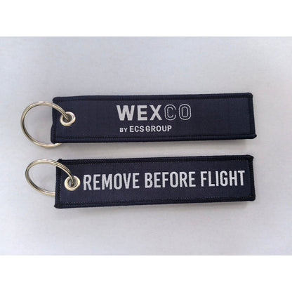 Logo Branded Remove Before Flight Key Chain