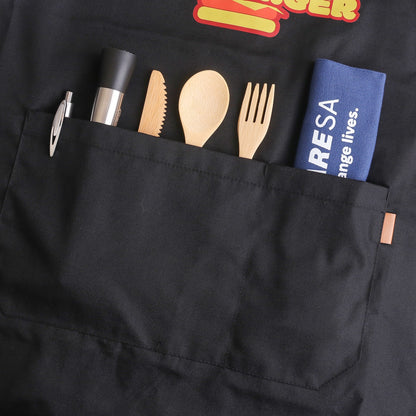 Poly-Cotton Canvas Full Bib Apron With Colour Neck Strap