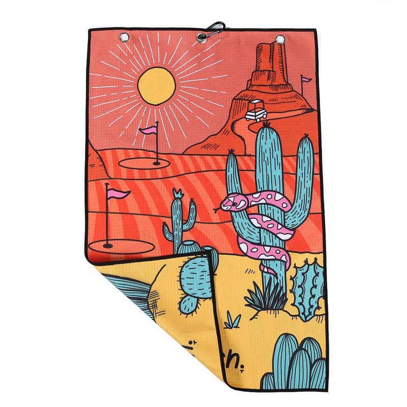 Full Colour Waffle Golf Towel