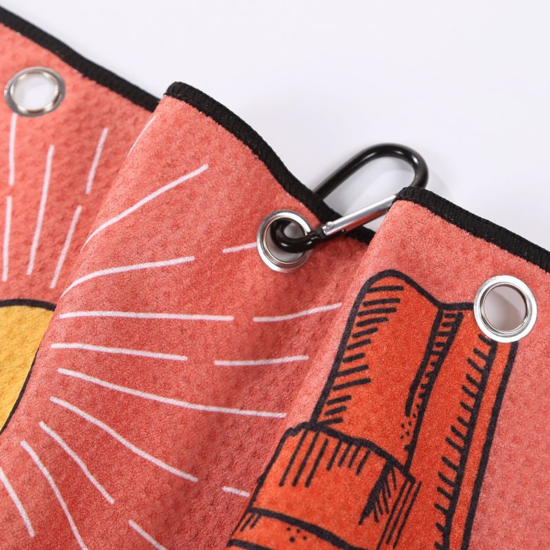 Full Colour Waffle Golf Towel