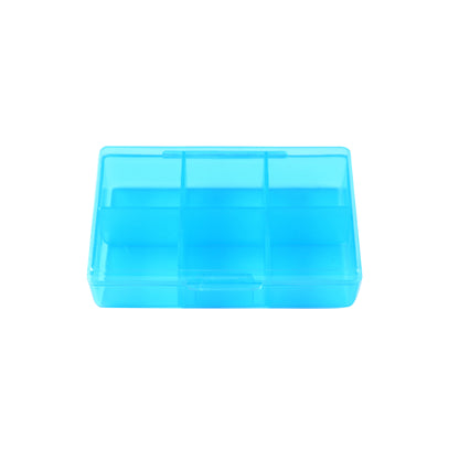 Square Six Compartment Pill Box