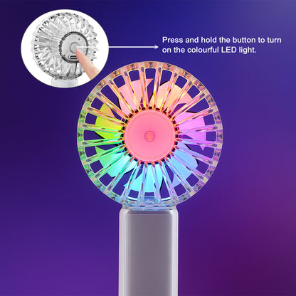 Transparent Fan with LED Light