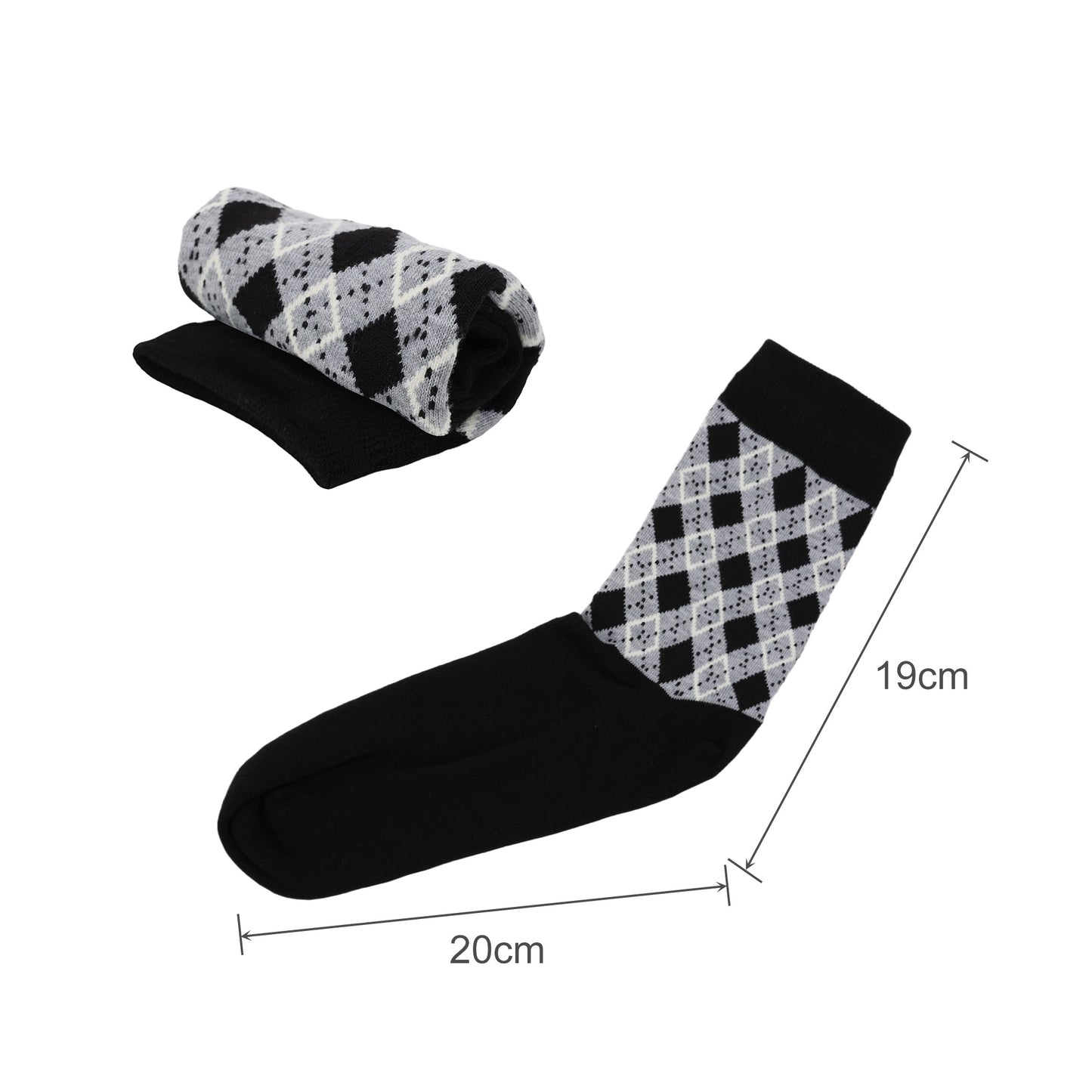 Crew Custom Pattern Woven Bamboo Socks - With Towel Bottom