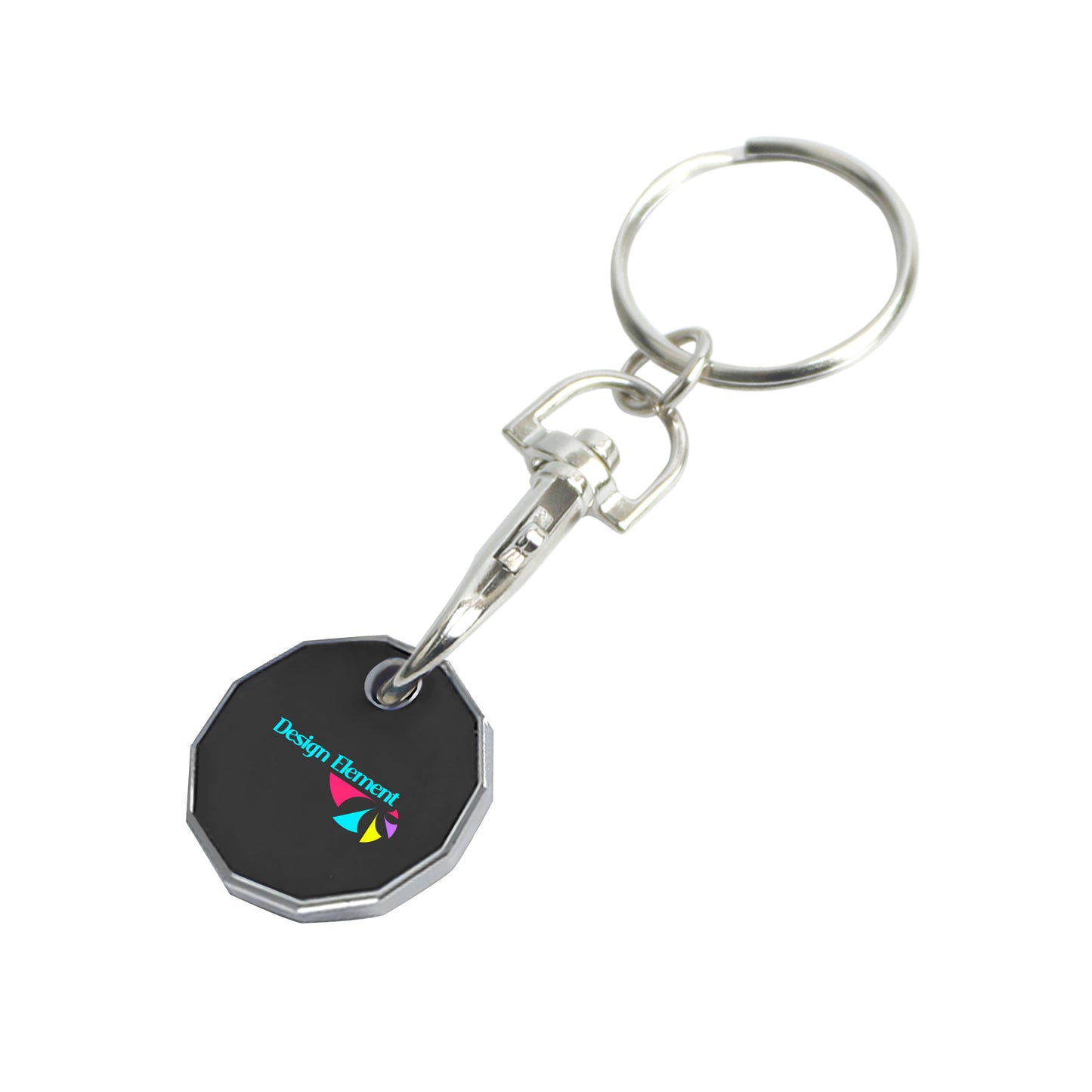 Printed Trolley Coin Keyring