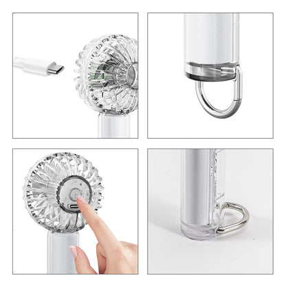 Transparent Fan with LED Light