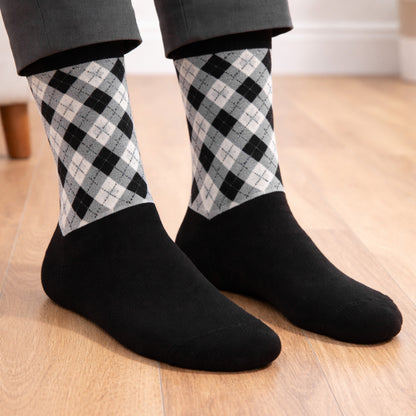 Crew Custom Pattern Woven Bamboo Socks - With Towel Bottom