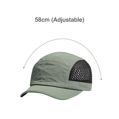 5 Panel Short Brimmed Mesh Running Cap