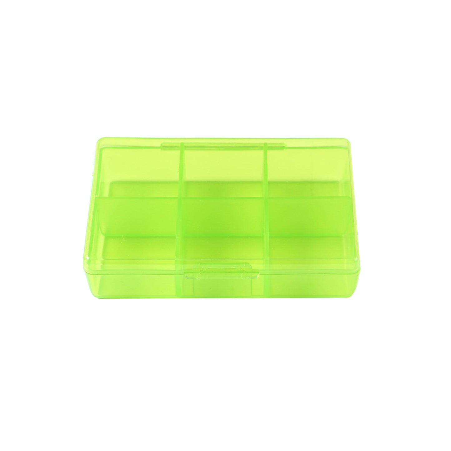 Square Six Compartment Pill Box