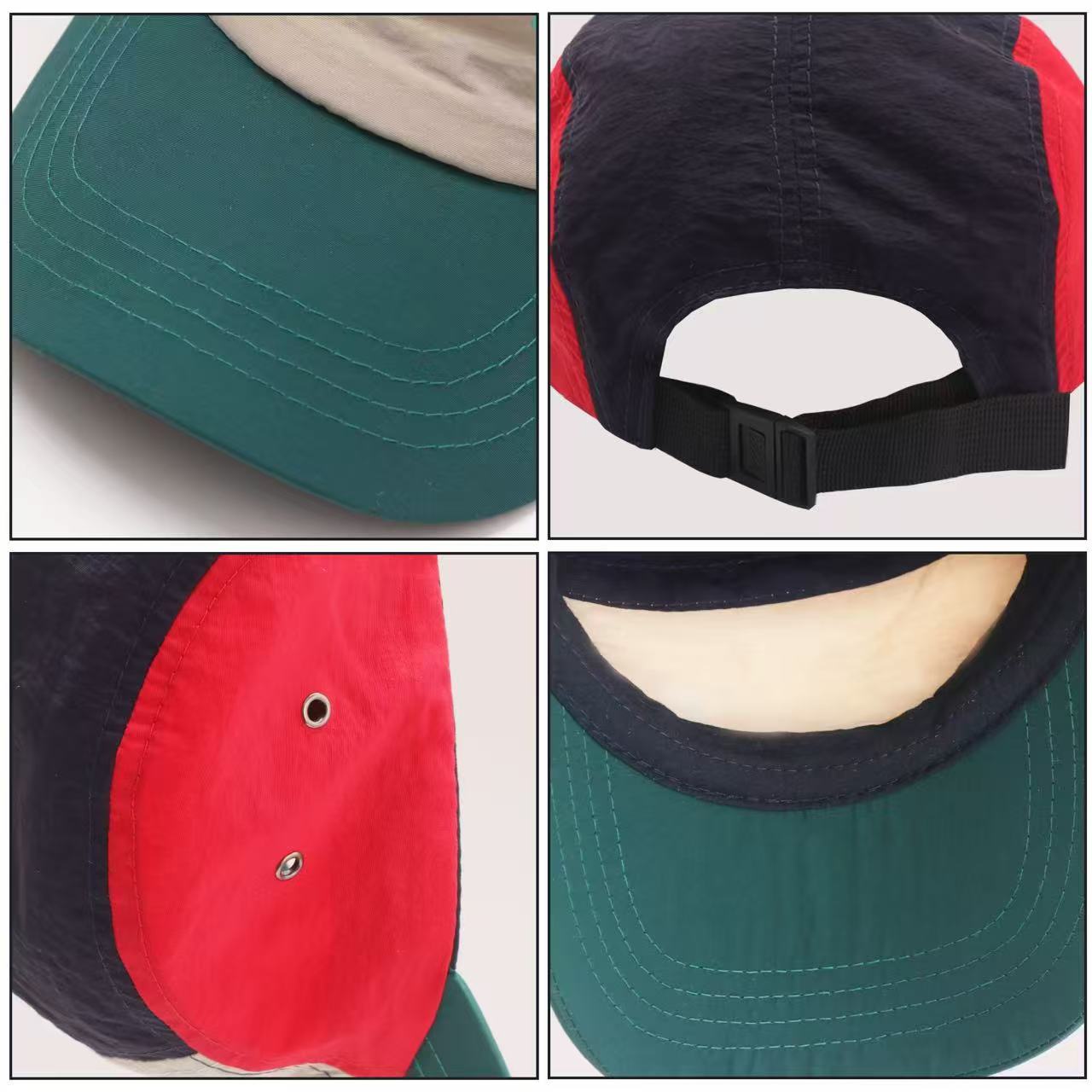 Lightweight 5 Panel Flat Bill Cap