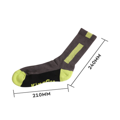 Premium Crew Woven Work Socks - With Towel Bottom
