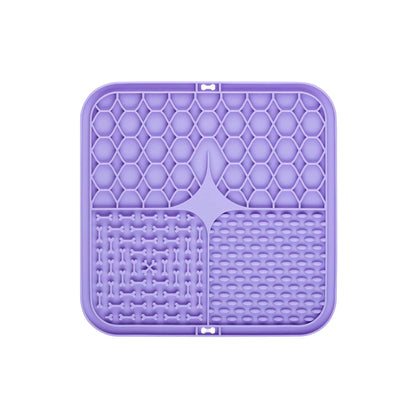 3-Section Dog Enrichment Lick Mat - 15.5 x 15.5 cm