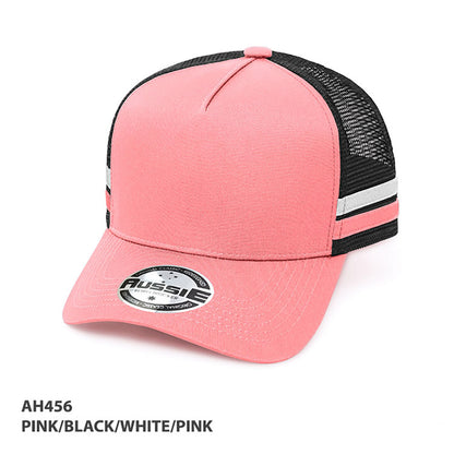 A-Frame Striped Trucker Cap