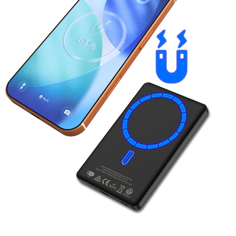 Ultra Thin 15W MagSafe Power Bank - 5000 mAh
