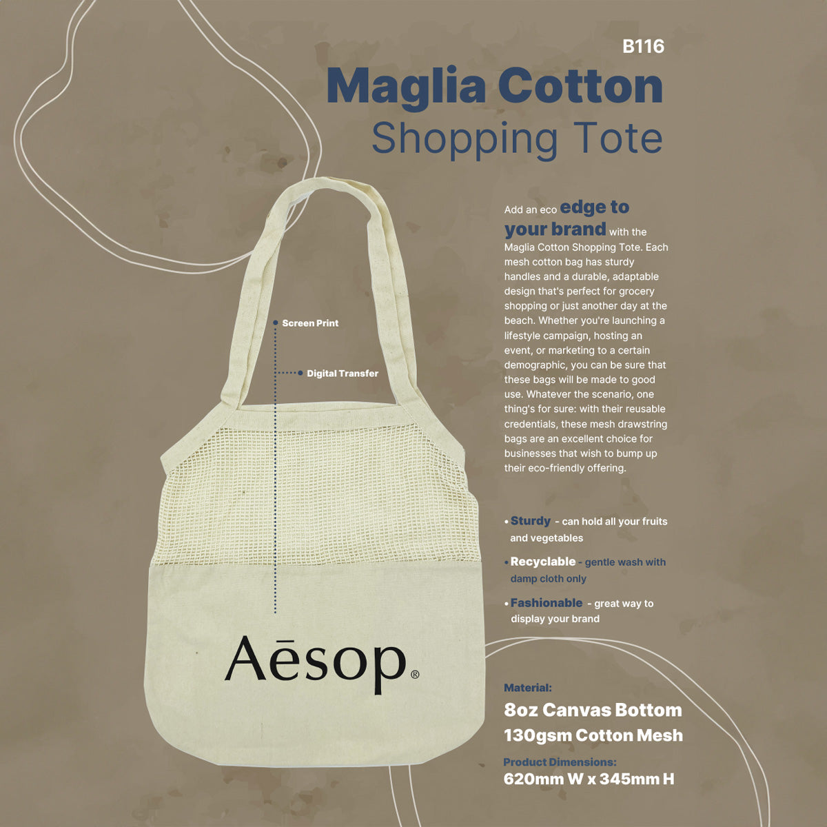 Maglia Cotton Shopping Tote