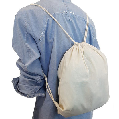 Calico Library Bag Drawstrings