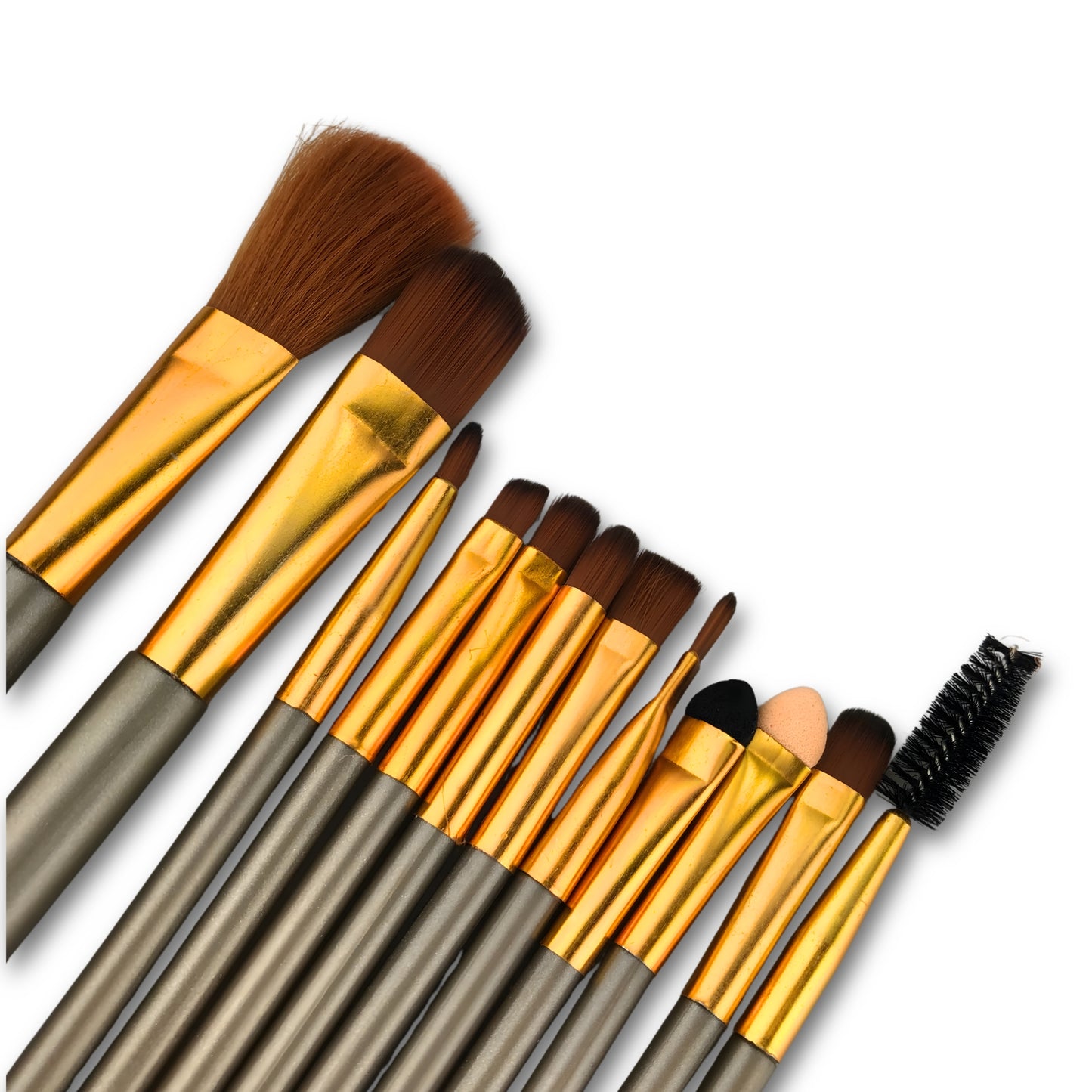 12-Piece Make Up Brush with Metal Box Set