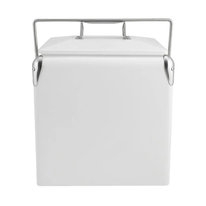 Retro Metal Ice Cooler Box 13L