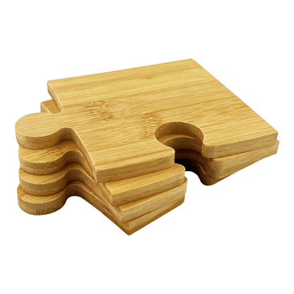 Puzzle Bamboo Coaster Set of 4