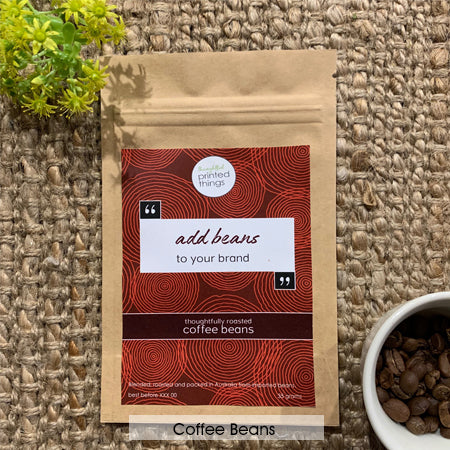 Coffee Beans with Customised Label
