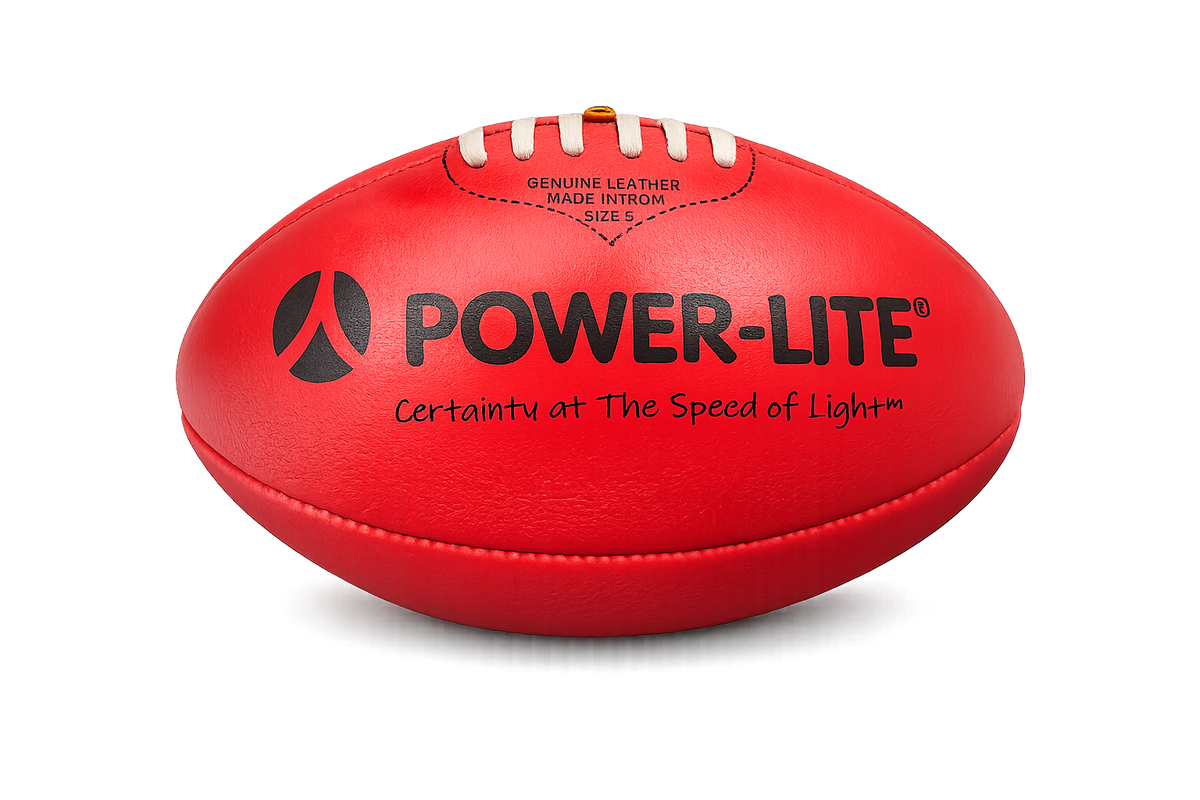 Size 5 Leather AFL Ball Hand Sewn