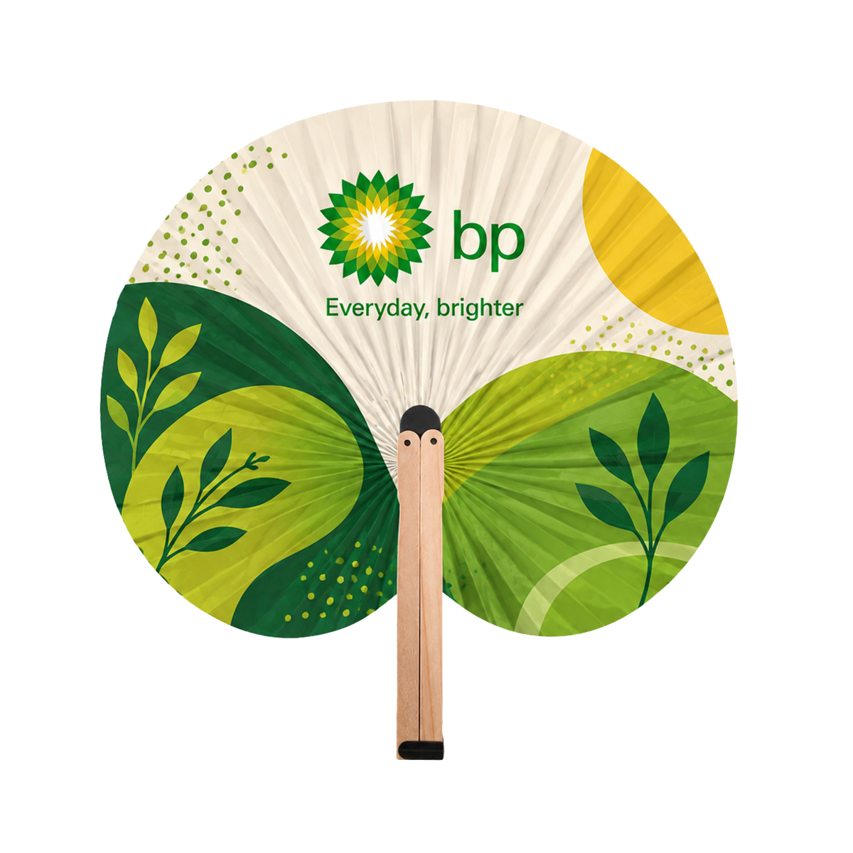 Shaped Wooden Paper Fan