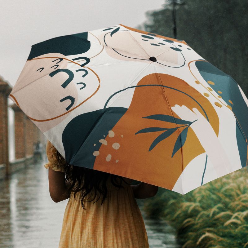 Full Colour Compact Umbrella 21”
