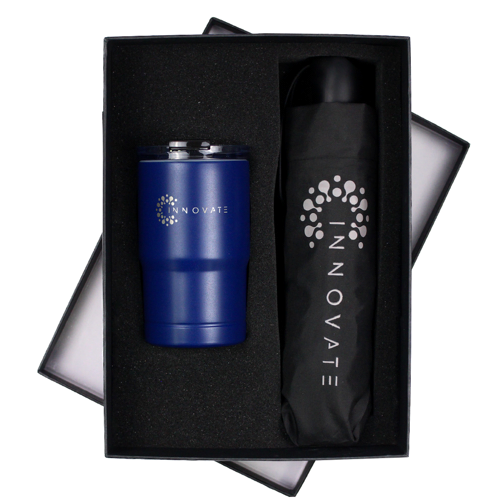 Umbrella & Tumbler Gift Set