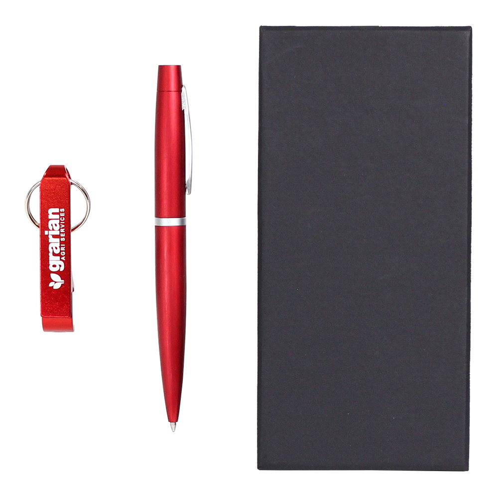 Chicago Pen & Bottle Opener Keyring Gift Set