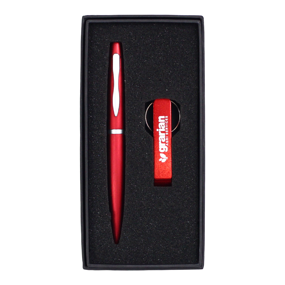 Chicago Pen & Bottle Opener Keyring Gift Set