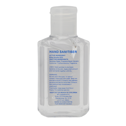 Lemon Scented 60ml Hand Sanitiser Gel