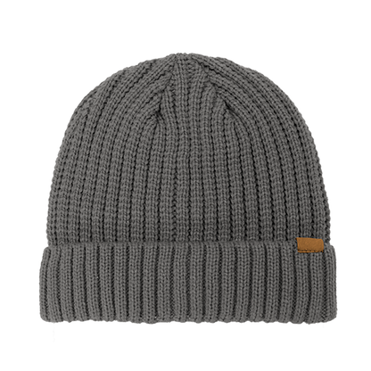 Rib Knitted Cuffed Beanie