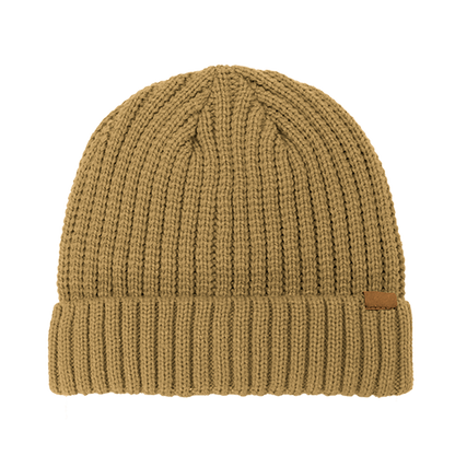 Rib Knitted Cuffed Beanie