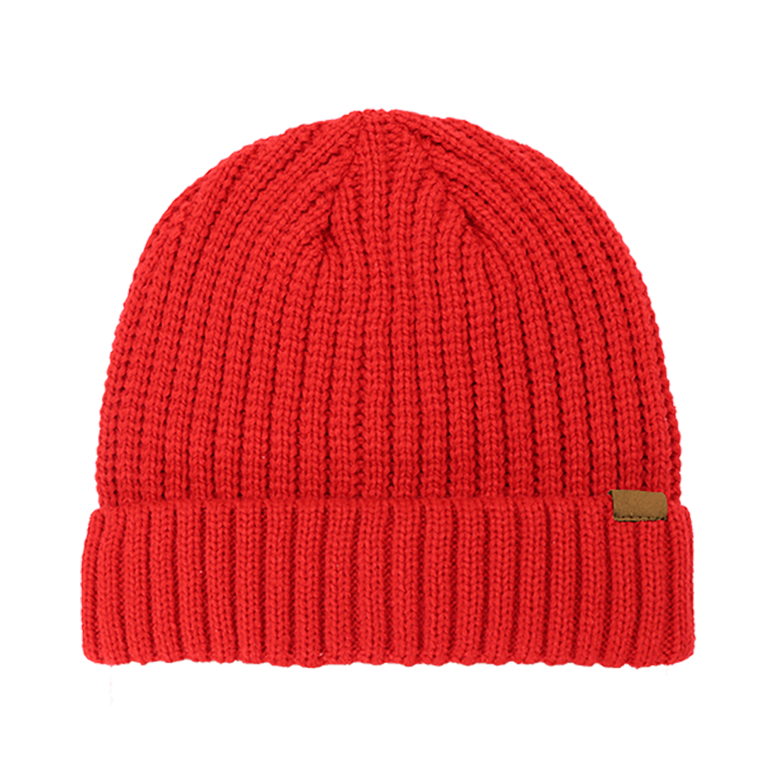 Rib Knitted Cuffed Beanie