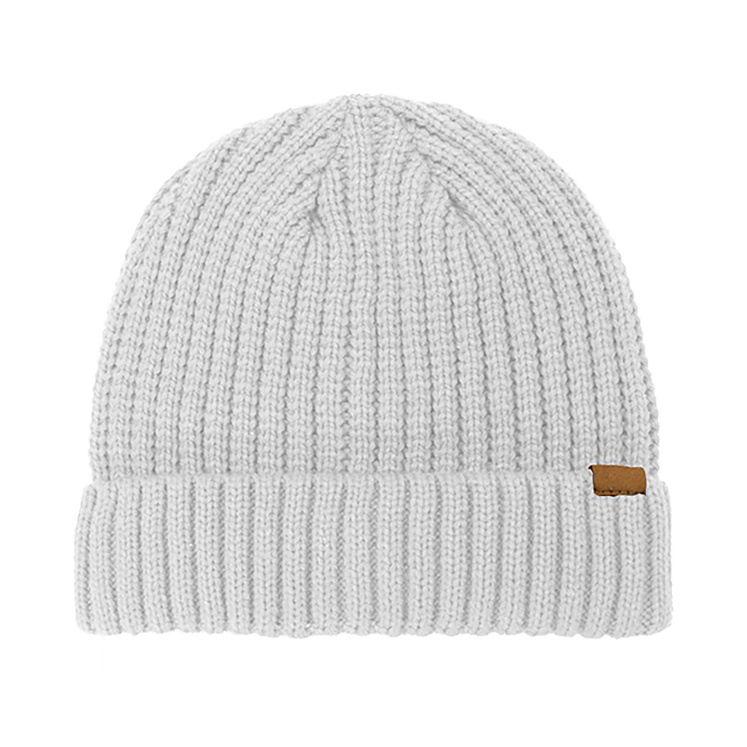 Rib Knitted Cuffed Beanie